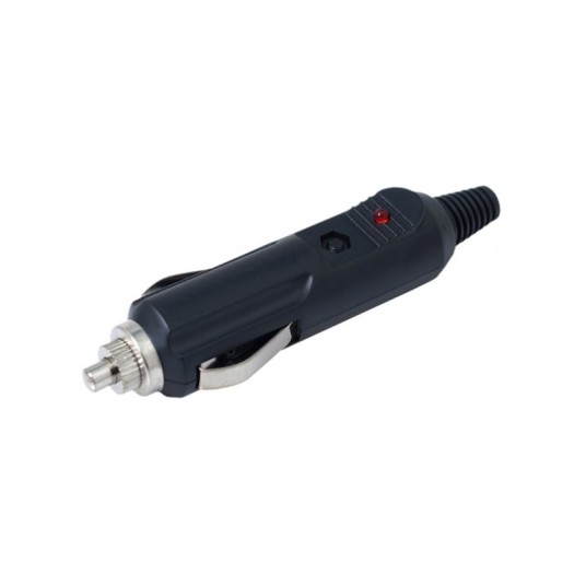 Wtyczka EURO z diodą i bezpiecz.12/24V max 15A -zdjęcie numer 1