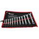 Klucz płasko-oczkowy.-zest.12 szt (6-22mm) CRV -zdjęcie numer 1