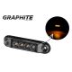 Lampa LED 12/24V-H88 SLIM żółta GRAPHITE -zdjęcie numer 1