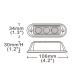 Lampa STROBO 3 X LED pomarańczowa R65R10 -zdjęcie numer 2