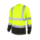 T-shirt odblask. LONG żółto/czarny L -zdjęcie numer 2