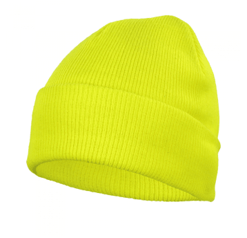 Czapka dziana luminescencyjna żółta