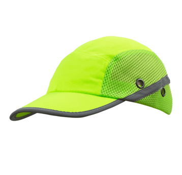 Czapka FLUO z daszkiem żółta-regulacja rzep