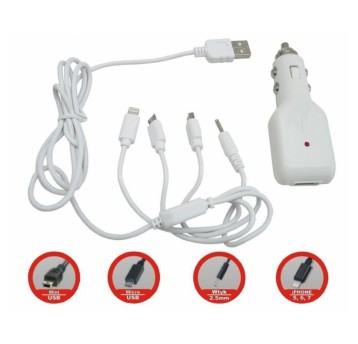 GSM-Ładowarka 12/24V-4 końc.+USB
