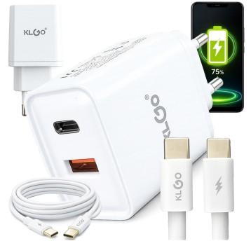 GSM-ładowarka sieciowa QUICK 35W 1x USB-C+ 1x USB