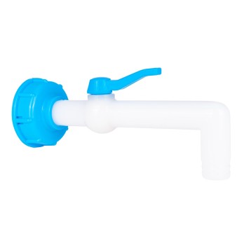 IBC Wylewka z nakrętką S60x6 - fi.25mm z zaworem