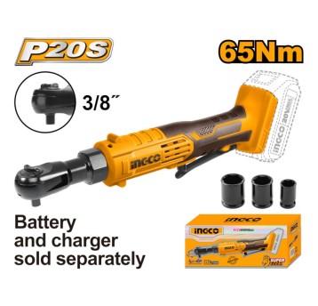 INGCO-Grzechotka akumul.20V 65 Nm -3/8"
