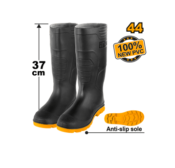 INGCO-Kalosze PVC rozm.44 - czarne