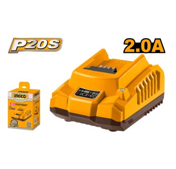 INGCO-Ładowarka do akum.litowo-jonowych 20V 2A