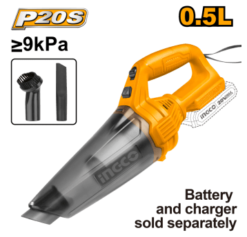 INGCO-Odkurzacz samochodowy akum.20V