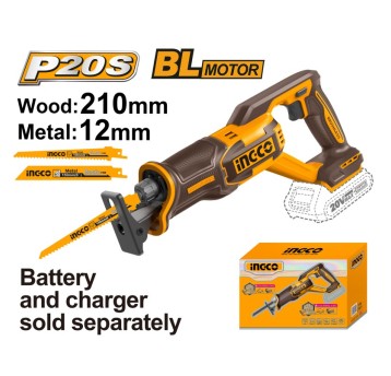 INGCO-Piła szablasta akumul.20V