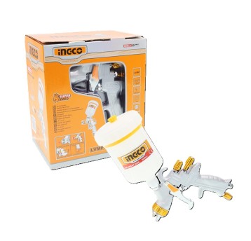 INGCO-Pistolet lakiernczy pneu-zbiornik 0,6L górny