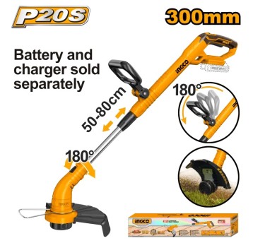 INGCO-Podkaszarka akumul.20V z regul.dł.50-80cm