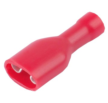Końc.el.izol.F-0,5-1,5/6,3 czerw.op.100szt.