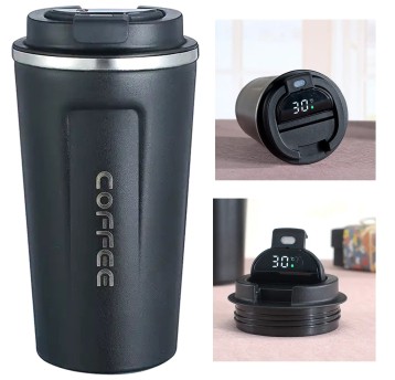 Kubek termiczny 500ml z termometrem LCD