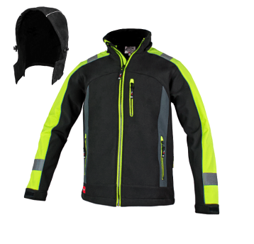 Kurtka odblask.SOFTSHELL CLASSWORK -żółta roz. L