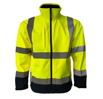 Kurtka odblask.SOFTSHELL SNOW THUNDER -żółta- L