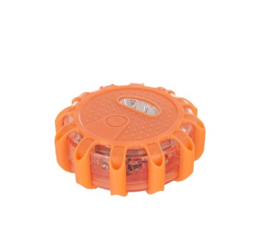 Lampa drogowa flara LED pomarańczowa-zasil. 3xAAA