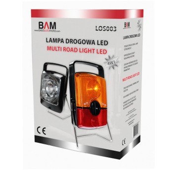 Lampa drogowa LED-stojąca,baterie R20