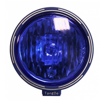 Lampa halogen.okrągła fi 22cm niebieska