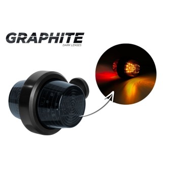 Lampa LED 12/24V-H102A prosta krótka GRAPHITE