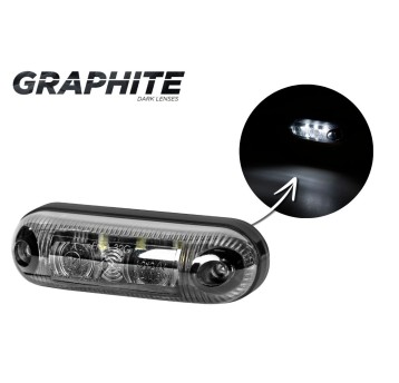 Lampa LED 12/24V-H32 kontur biała GRAPHITE
