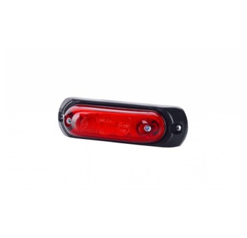 Lampa LED 12/24V-H32 kontur czerw.w gumie