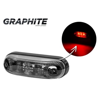 Lampa LED 12/24V-H32 kontur czerwona GRAPHITE