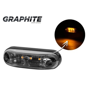 Lampa LED 12/24V-H32 kontur żółta GRAPHITE