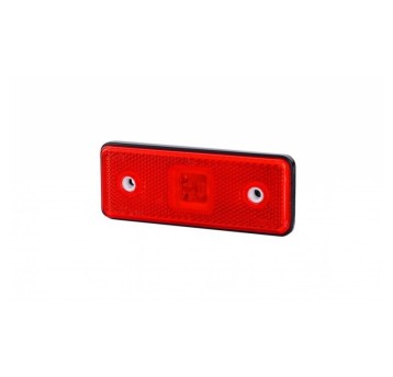Lampa LED 12/24V-H42 wpuszczana czerw.