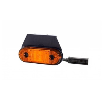Lampa LED 12/24V-H61 podwiesz.żółta+zacisk