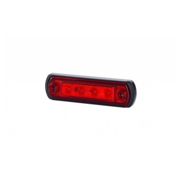 Lampa LED 12/24V-H65 na gumie czerwona