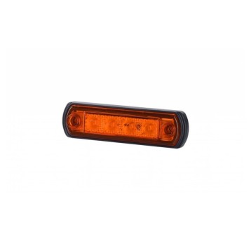 Lampa LED 12/24V-H65 na gumie żółta