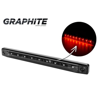 Lampa LED 12/24V-H71 czerwona GRAPHITE