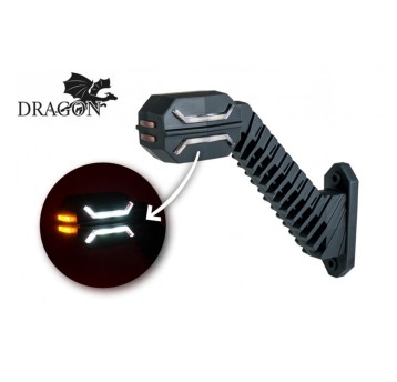 Lampa LED 12/24V-H77 skos.długa DRAGON prawa