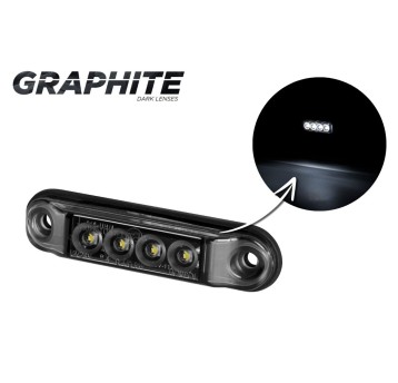 Lampa LED 12/24V-H88 SLIM biała GRAPHITE