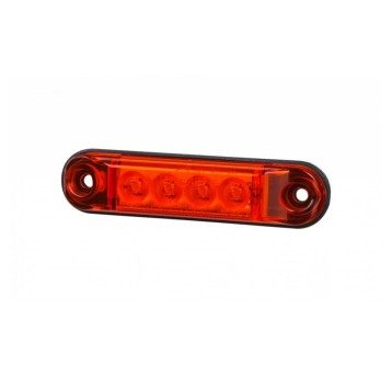 Lampa LED 12/24V-H88 SLIM czerwona