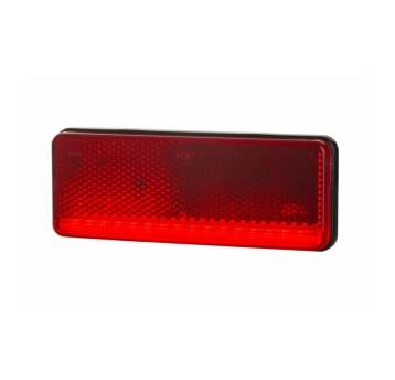 Lampa LED 12/24V-H92 SLIM czerwona wpuszczana