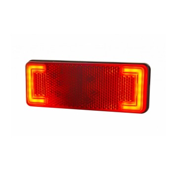 Lampa LED 12/24V-H92B SLIM czerwona wpuszczana