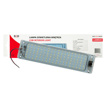 Lampa ośw.wnętrza 12/85V LED -prostok.- wyłącznik