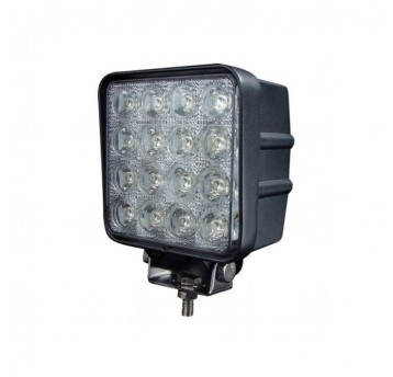 Lampa robocza 16 LED - kwadr.12/24V gr.55mm