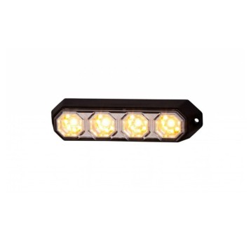 Lampa STROBO 4 X LED H78 żółta