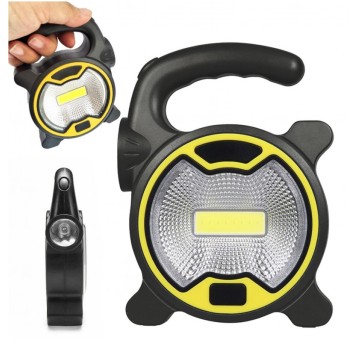 Lampa warsztatowa-latarka LED COB z uchwytem