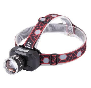 Latarka czołowa 1 LED XHP90- ZOOM akumulatorowa