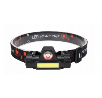 Latarka czołowa 2 LED -4w1 USB