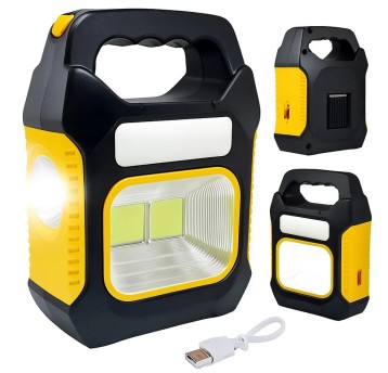 Latarka SOLARNA+ USB -3 funkcyjna