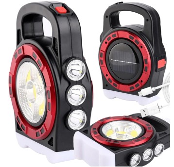 Latarka SOLARNA+ USB - 3 funkcyjna+powerbank
