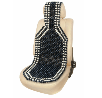 Mata na siedzenia-koralik/drewno czarne