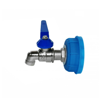 Nakretka pojemnika na wodę DIN51 żółta z kranem B2