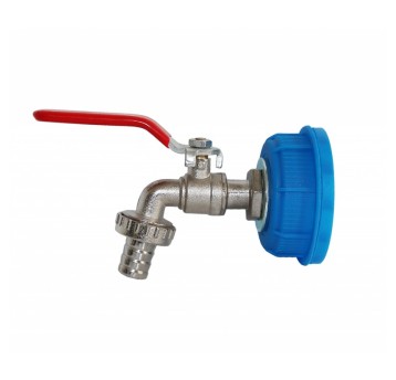 Nakretka pojemnika na wodę DIN51 żółta z kranem B3